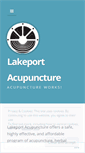 Mobile Screenshot of lakeportacupuncture.com