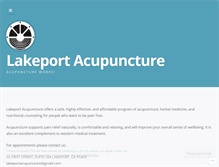 Tablet Screenshot of lakeportacupuncture.com